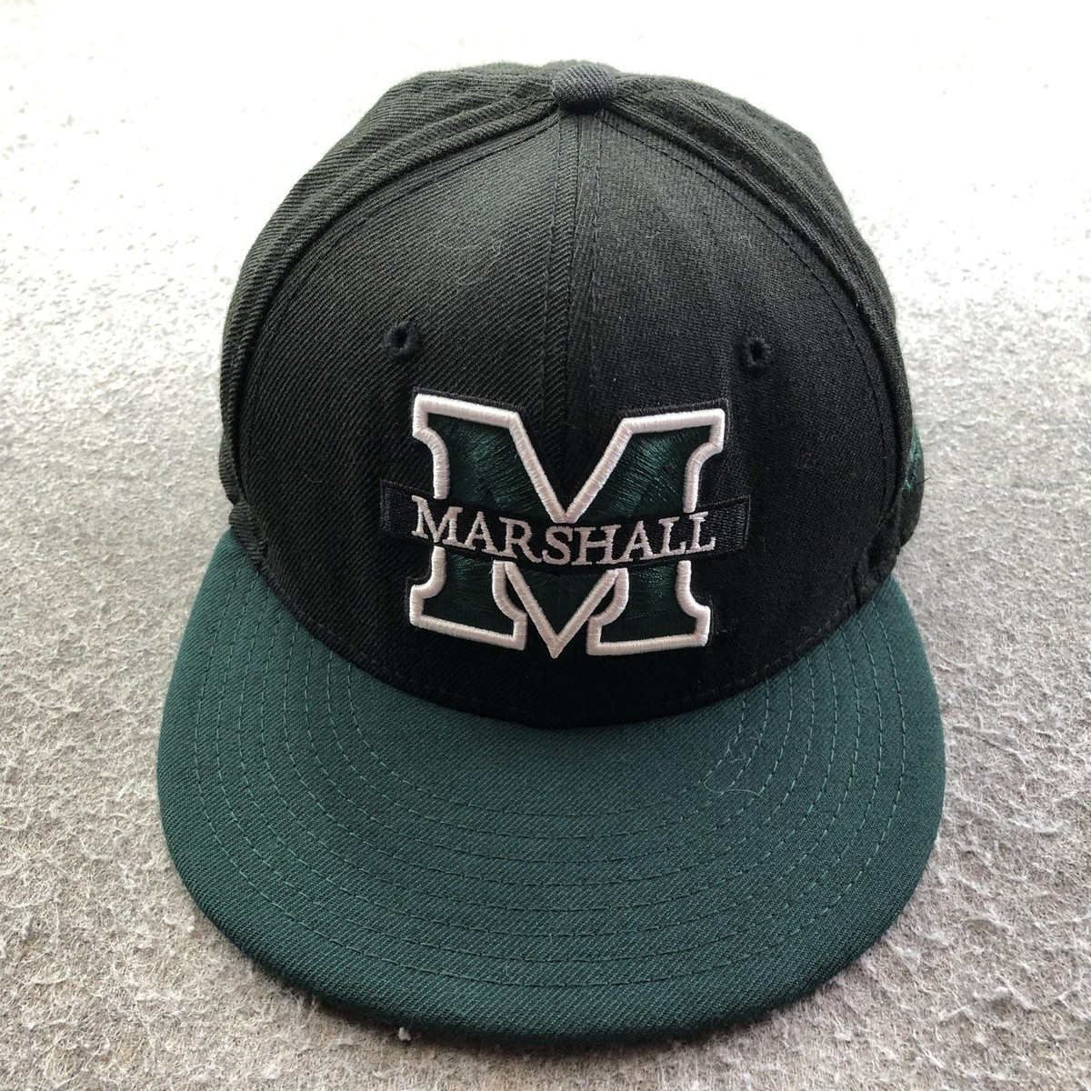 Marshall Thundering Herd Hat Cap Fitted Mens Black NCAA Baseball