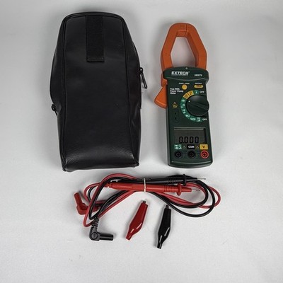 Extech 1F Phase/3F Phase 1000A True RMS Power Clamp Meter 380976 & Bag