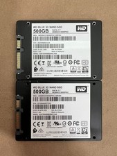 LOT (2) WD BLUE 500GB WDBNCE5000PNC-WRSN - SATA SSD 2.5"