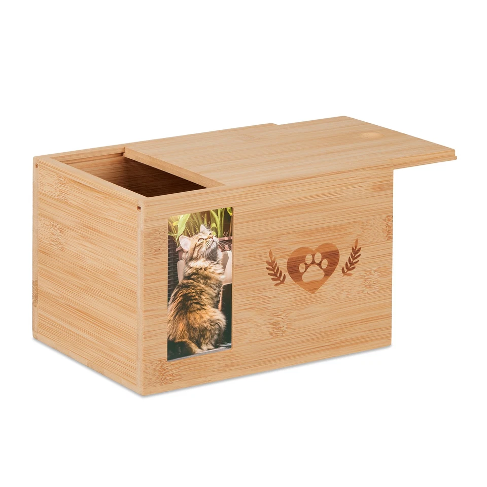 Tierurne Urne für Hunde und Katzen Katzenurne Aschebox 3 L 720 g natur Hundeurne - Bild 1 von 4