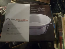 Ceramic Round Dish Multi Purpose Bowl