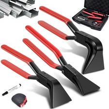 Sheet Metal Bending Pliers Set 3PCS Hand Seamers Straight 45Â° 90Â° Jaws Sheet