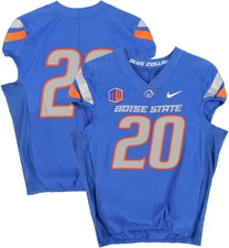 Boise State Broncos Team-Issued #20 Blue Jersey from Football Program - Size 40