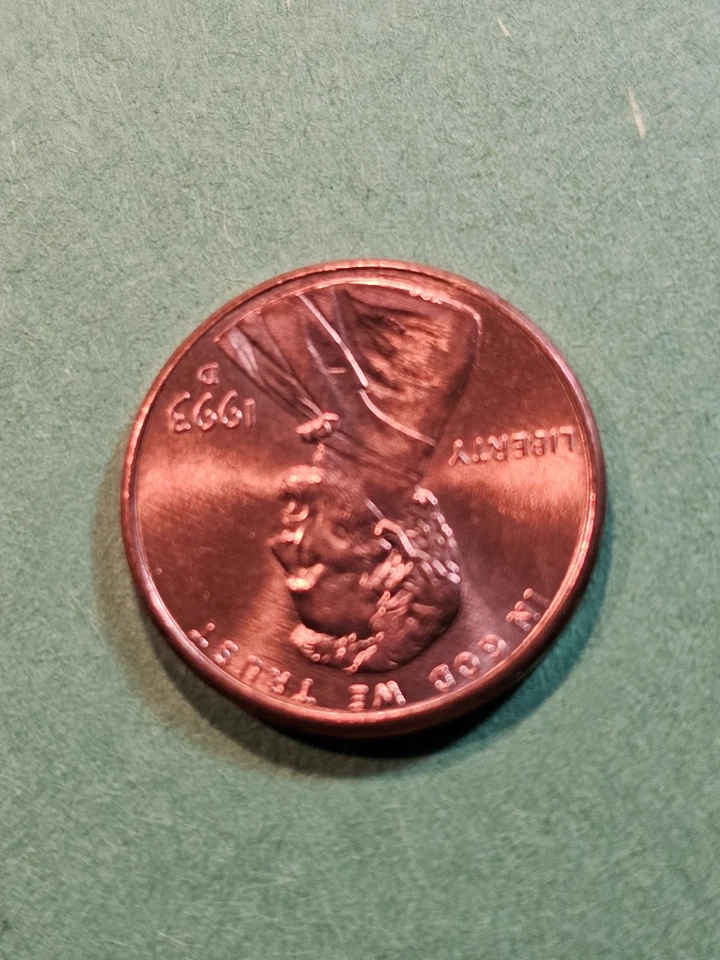 1993D LINCOLN 1-CENT, DDO/DDR Errors, Close AM, Die Cracks & Weak Letters... - Image 4 of 4