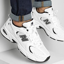 New Balance 530 White Black Mens Womens Running Sneakers MR530SG