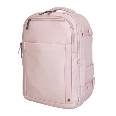 18-inch Nylon Travel Backpack W/ 15-inch Laptop Sleeve Rose Smoke