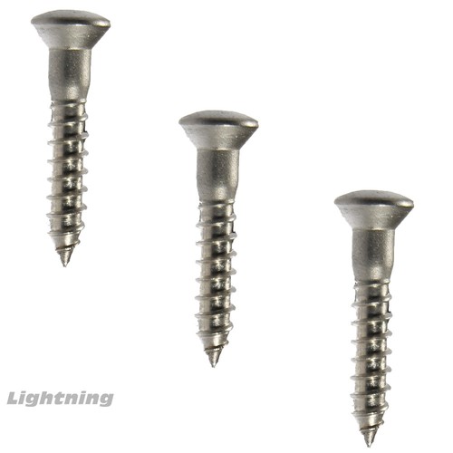 #5 x Tornillos de madera de cabeza ovalada de 1/2" ranurados de acero inoxidable cantidad 100 - Imagen 3 de 3