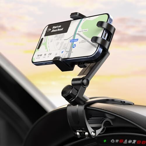 Dashboard Cell Phone Holder for Your Car, Car Phone Holder Mount, 360° Rotati...