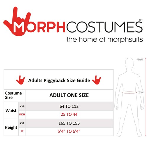 Adult Alien Piggyback Costume Men`s Women`s Ride On Halloween Fancy Dress - 第 6/6 張圖片