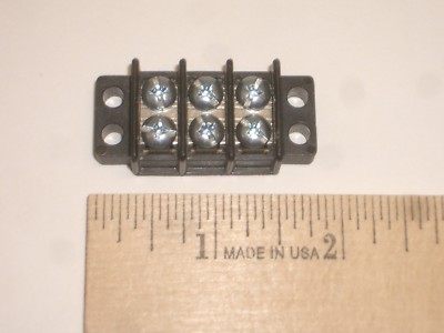 PHILMORE 13-1403 3 POLE 30A DUAL ROW TERMINAL BLOCK BARRIER STRIP 