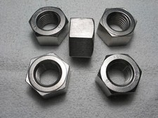  5 per Lot 1"-8 STAINLESS STEEL FINISHED HEAVY NUTS; Grade 8F; SS; US Made