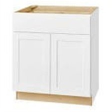 1006 596 137 Hampton Bay Avondale Shaker Alpine White Plywood 30" Base Cabinet
