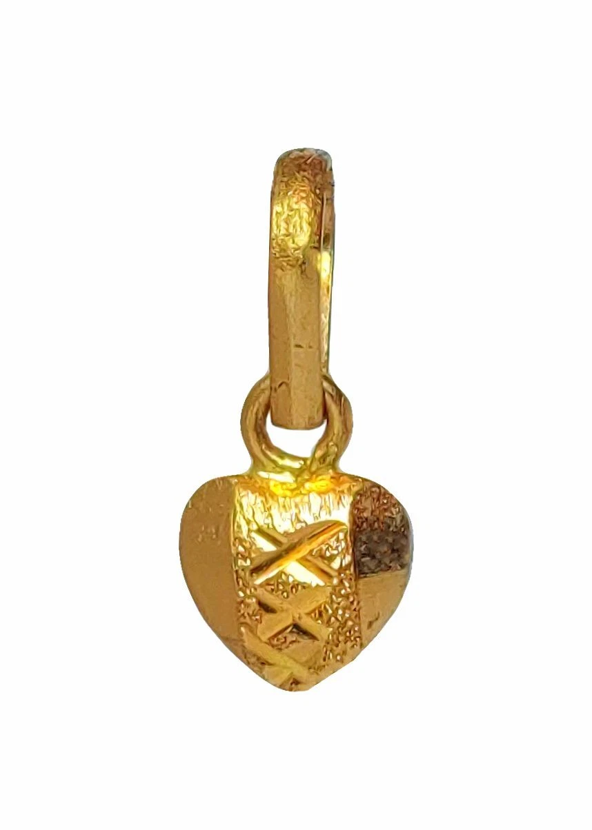 Pendentif femme Supreme 22K/18K véritable certifié or jaune fin