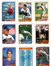 1989 Topps Baseball Trading Cards You Pick / Choose From List #s 251 - 500 /mb35