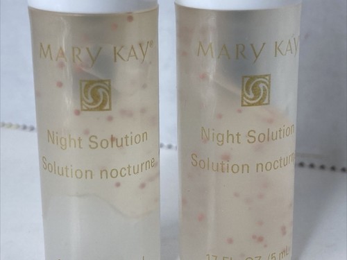 2x Mary Kay NIGHT SOLUTION .17 oz Travel Size Discontinued Line FREE SHIPPING! - Picture 3 of 9
