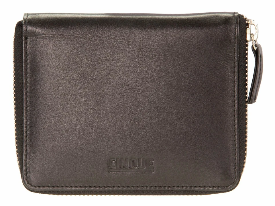 CINQUE Mina Wallet with Zip Geldbörse Black Schwarz Neu