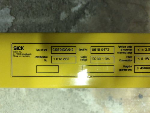SICK C-4000 standaard C40S-0403CA010 lichtscherm complete set - Picture 2 of 5
