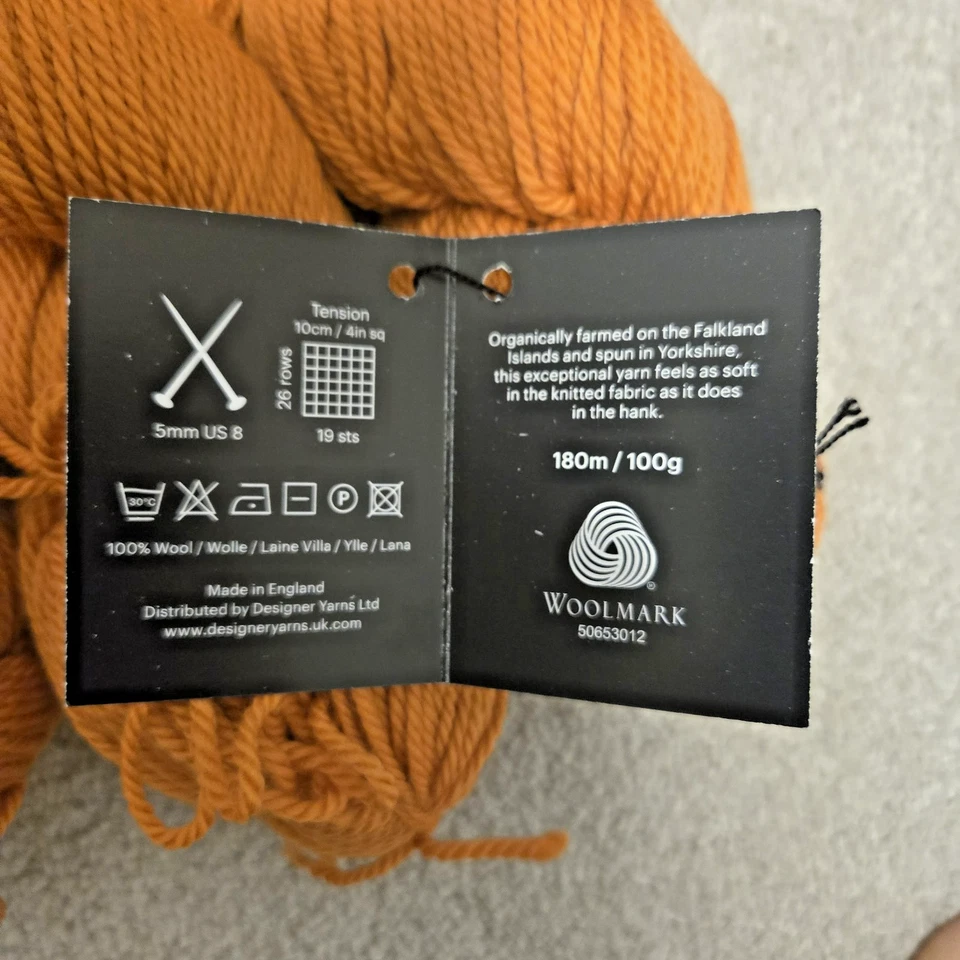 Lana Debbie Bliss Falkland Aran - Jengibre 06 (6 madejas) Foto 4 de 4