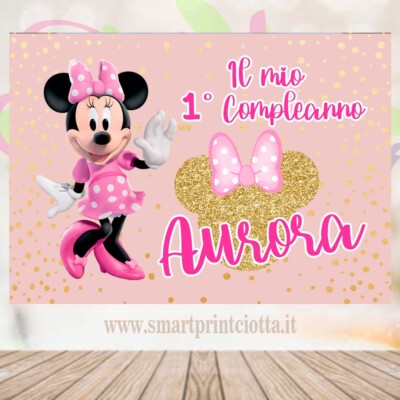 Ghirlanda di nappe in oro rosa - Decorazione per feste di compleanno - Bandierine in oro rosa - Italia
