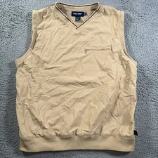Polo Golf Ralph Lauren WindBreaker Vest Men  s XL Beige Jacket Packable Vintage