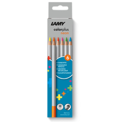 Lamy Colorplus Colored Pencils in Neon - Pack of 6 - NEW in Box -Germany