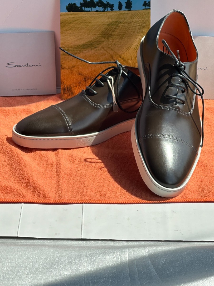 chinese dress ladies Santoni Patent Leather Shoe Black