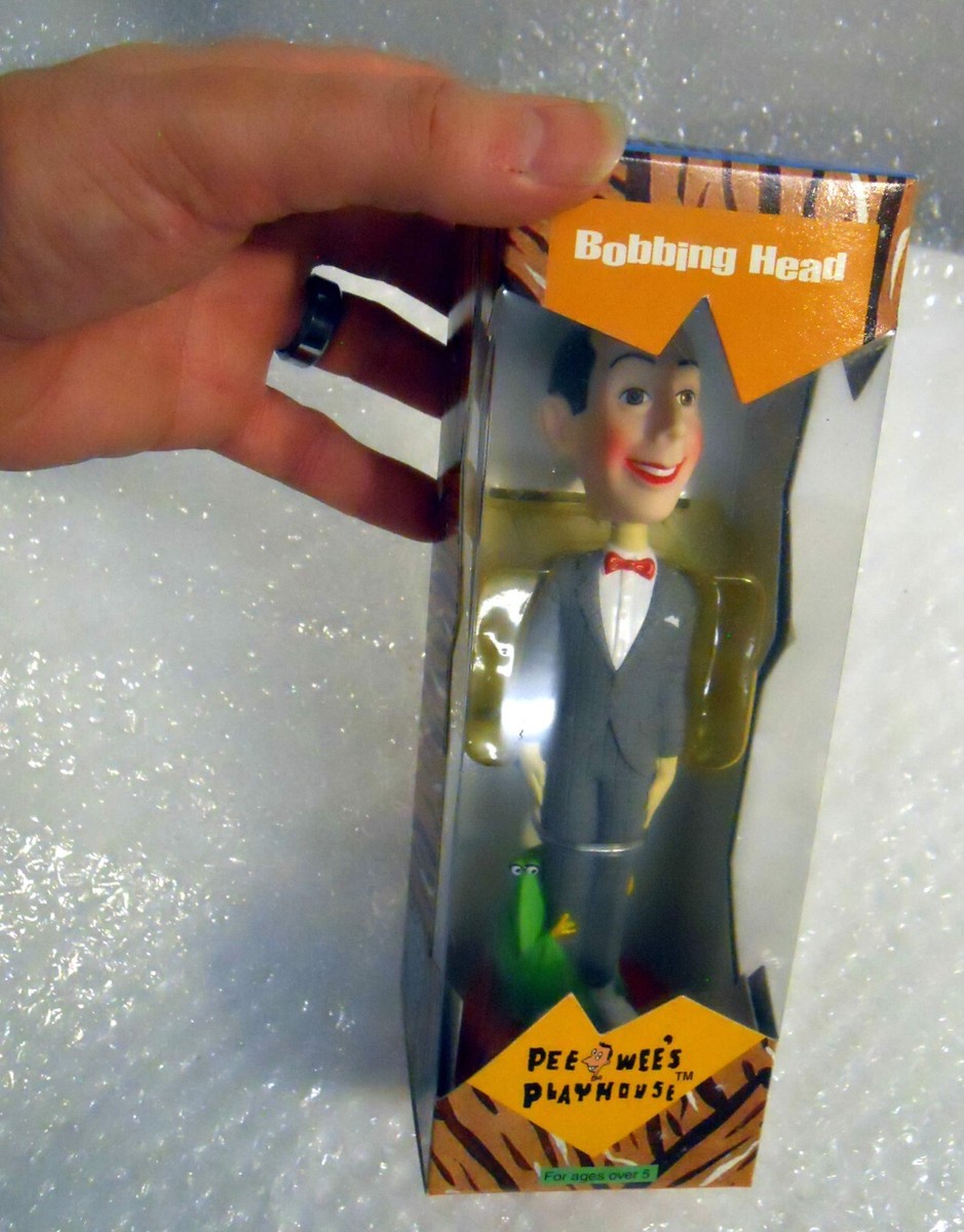 【Bobbing Head】Pee-wee's Playhouse PEE WEE HERMAN Bobble Head New In Box 2000 Paul Reubens