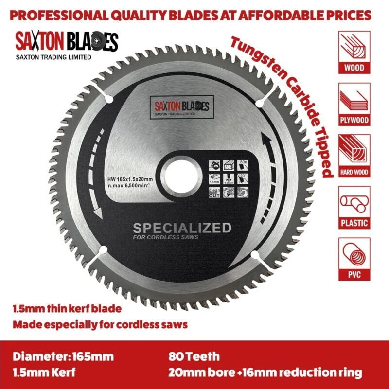 Saxton cheap 80t blade