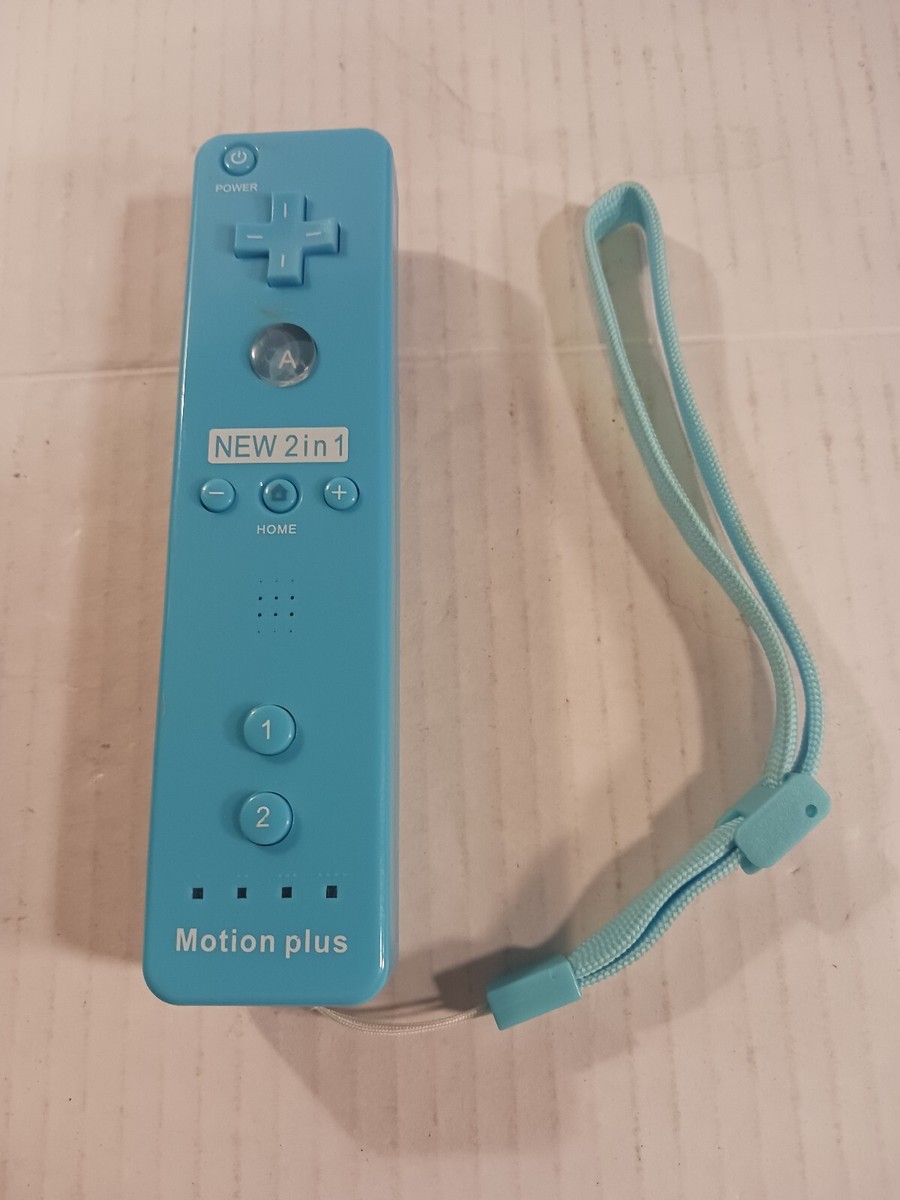 NintendoWII セット OEM Nintendo Wii Remote Wiimote Blue w/ Wii Motion Plus RVL