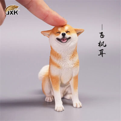 shiba様 JXK 1/6 Sitting Shiba Inu Model Healing Figure Pet Animal