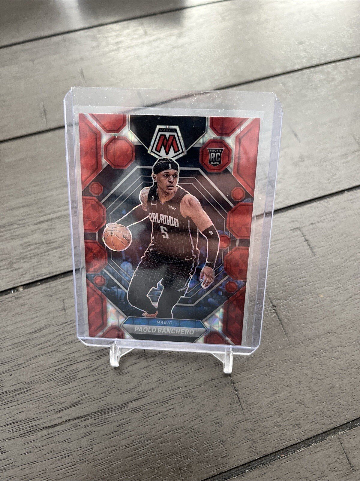 Paolo Banchero RC 2022-23 Mosaic SP Red Prizm Rookie Orlando Magic #231