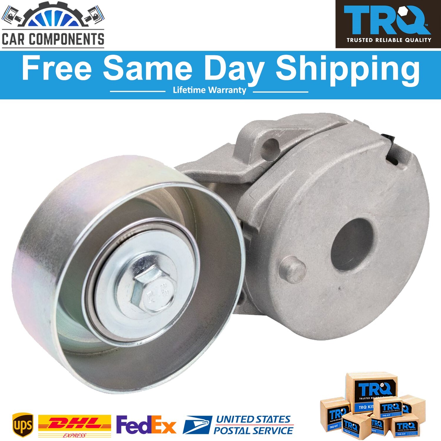 TRQ New Serpentine Belt Tensioner & Pulley Assembly For 2007