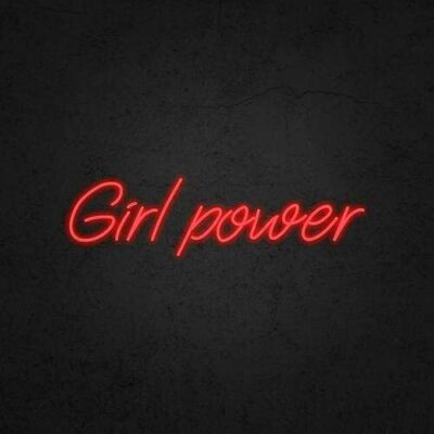 32''x9.1'' Girl Power Flex LED Neon Sign Light Party Gift Bar Room Décor Display