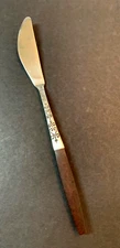 1 Interpur Stainless Steel Master Butter Knife Flatware Faux Wood Handle Japan