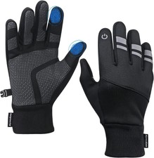 Winter Ski Thermal Gloves with Touchscreen Fingers Anti-Slip Grip Cycling Gloves