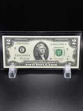 2017 A -$2 Dollars LOW number very nice bill For your collection .