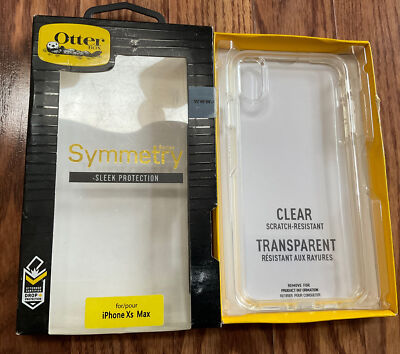 OtterBox Symmetry Clear Series Case for iPhone Xs Max, Clear Open Box Item  660543473695|