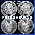 2005-2024 FORD F350 SD 17" Dually Steel Wheel Simulators Dual Rim Liners Covers