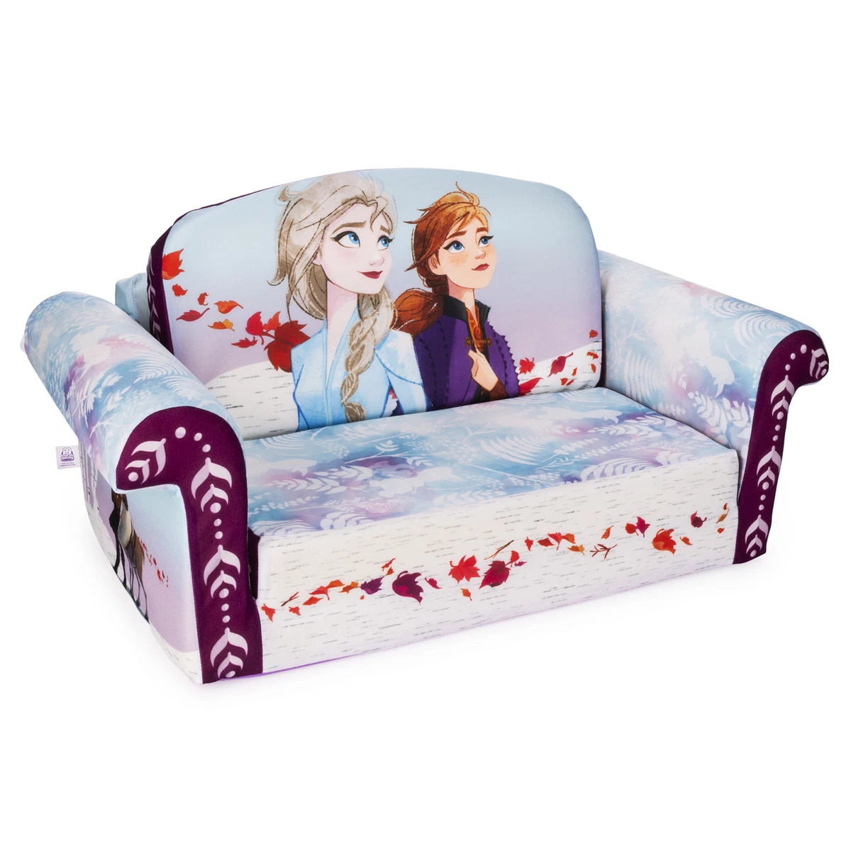 Disney Frozen 2 Kids 2-in-1 Flip Open Foam Sofa Sleeping Bed Chair Anna &  Elsa for sale online