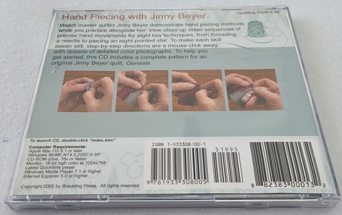 Hand Piecing with Jinny Beyer Quilting CD, 2005 - Picture 7 of 7