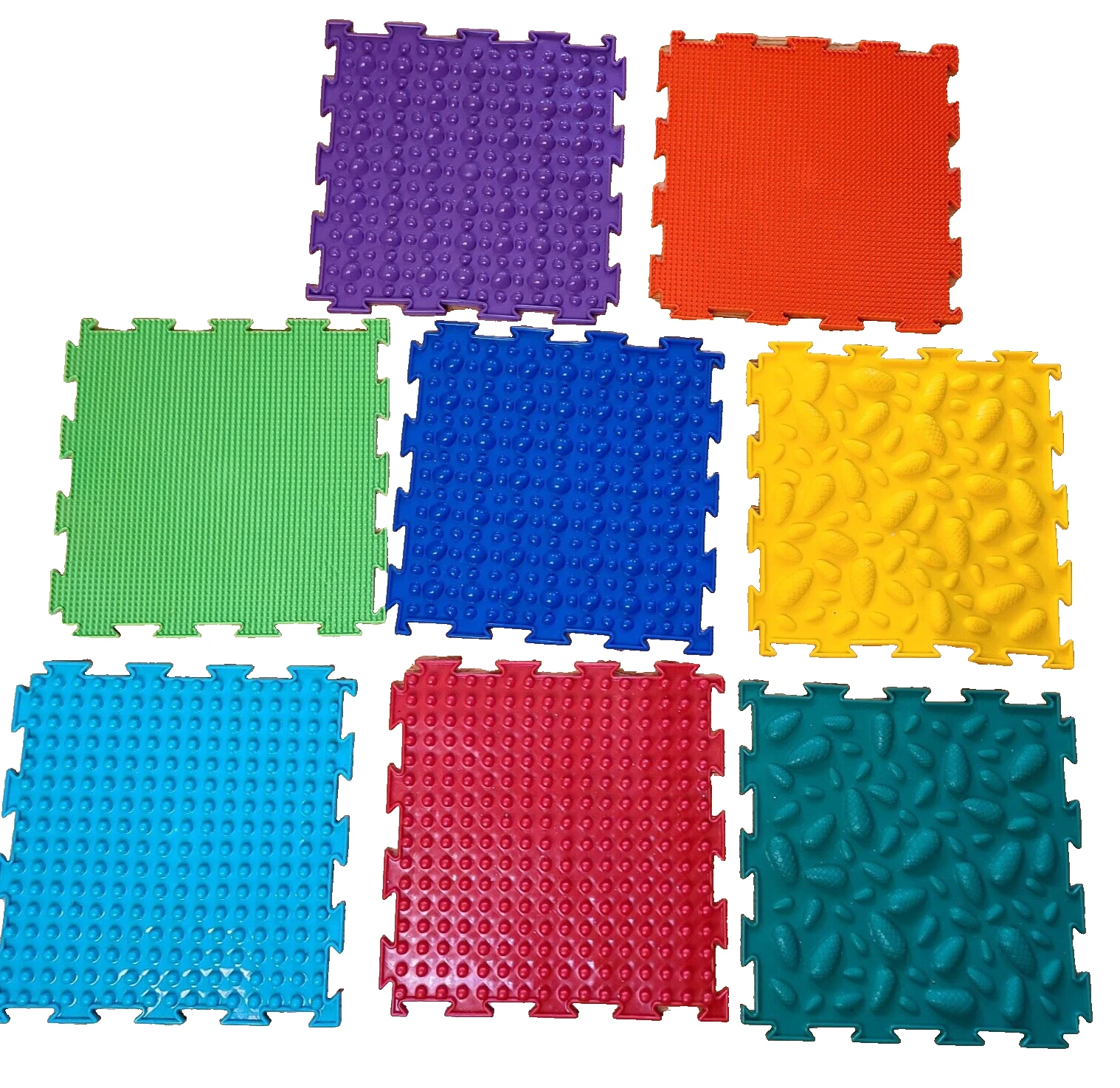 Lot 8 Ortodon Sensory Orthopedic Foot Massage Floor Mats Kids Play Autistic Mat