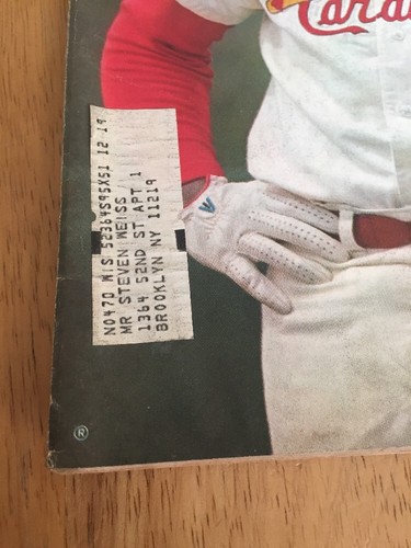 Cardenales Vintage Ilustrados Deportivos RICHIE ALLEN 23 de marzo de 1970 - Imagen 5 de 7