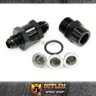 AEROFLOW -6AN INLINE FUEL & OIL FILTER BLACK - AF608-06BLK