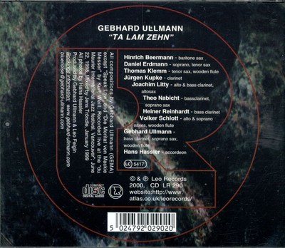GEBHARD ULLMANN - TA LAM ZEHN: VANCOUVER CONCERT NEW CD