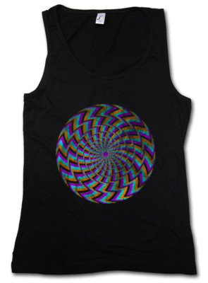 HYPNO SPIRAL II WOMEN TANK TOP Labyrinth Mystic Hypnotic Esoterik Circle
