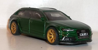 LOOSE 2023 HOT WHEELS 1:64 GREEN '17 AUDI RS 6 AVANT WHEEL SWAP