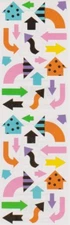 Mrs. Grossman's Stickers - Reflections Right This Way (Arrows) - 3 Strips
