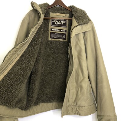 ジャケット・アウター Abercrombie & Fitch Adirondack Jacket XL Abercrombie & Fitch Adirondack Jacket Mens XL Faux Fur Wool