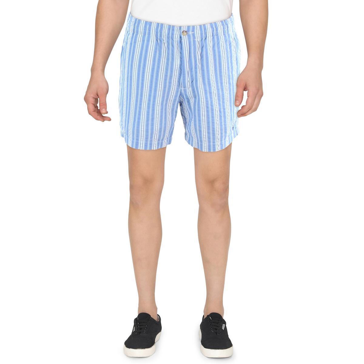 Повседневные хлопковые шорты Lauren Ralph Lauren мужские в синюю полоску L BHFO 4647 9290₽