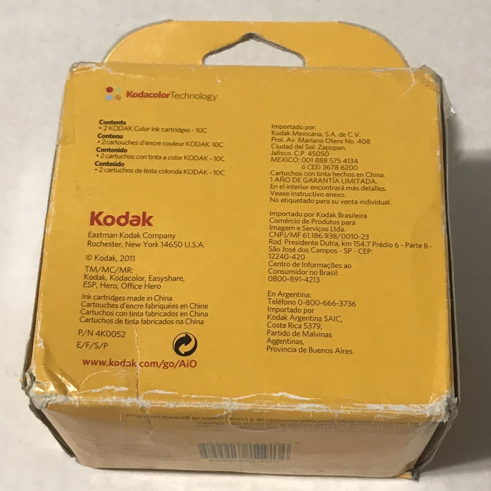 Cartucho de tinta Kodak 10C color (2) 840 páginas uso ¡Nuevo! Foto 4 de 4